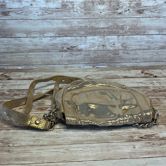 Corso Como Gold Mini Shoulder Handbag Purse Cross Body Mini Bag Genuine leather - Picture 6 of 12